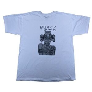 Vintage Crazy Town Band T-Shirt White 1999 Y2K Men's XL